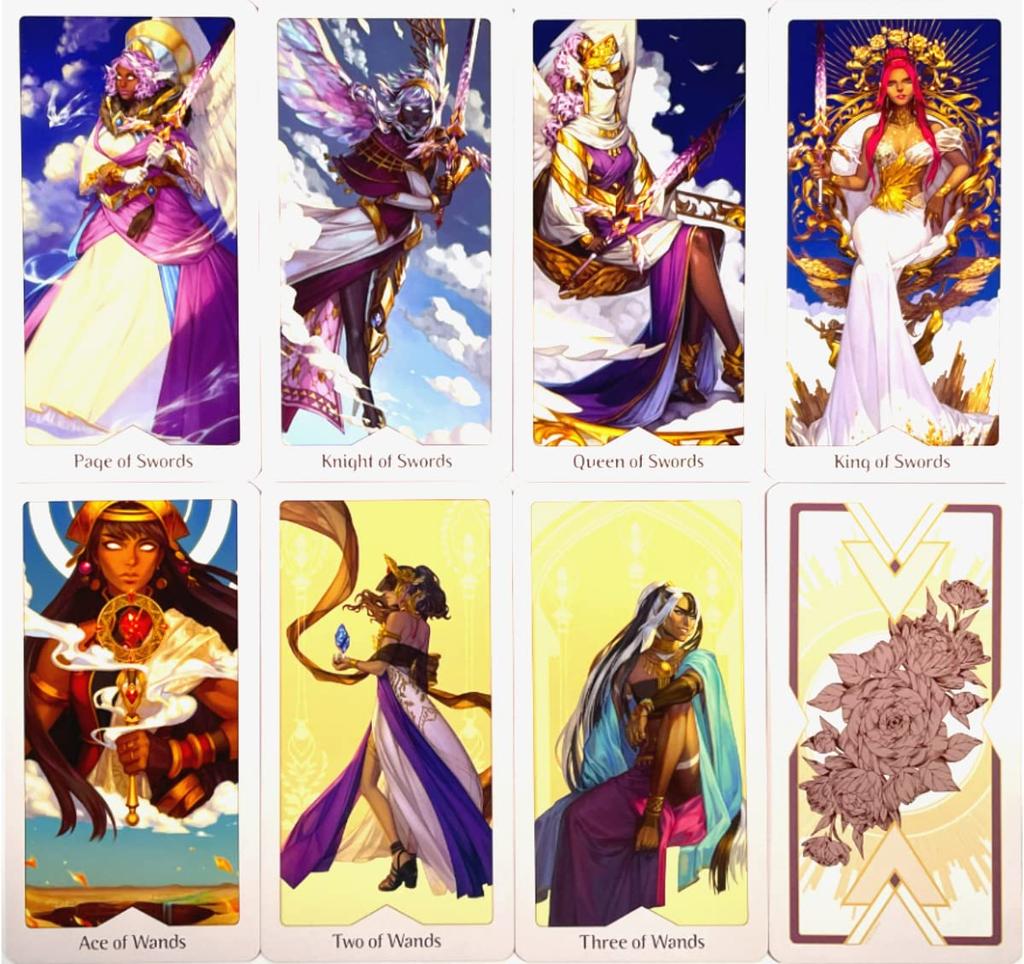 I.I.J Heavenly Bloom Tarot Deck, Waite Edition, 78 Cards, Tarot Reading, with Japanese Instructions, Authentic Product