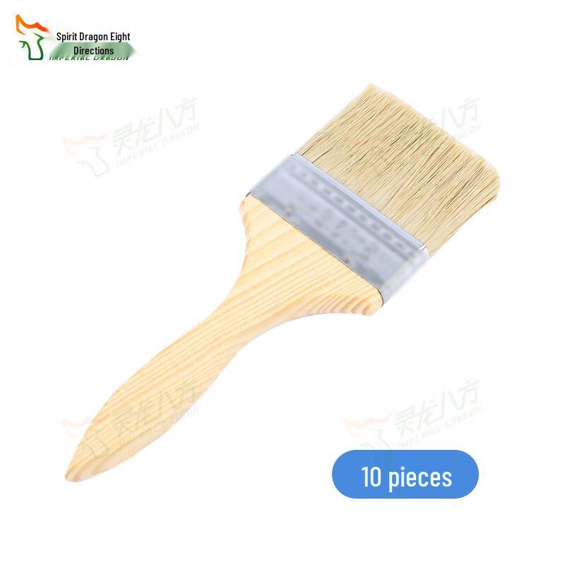Linglong Bafang Wooden Handle Hog Bristle Brush