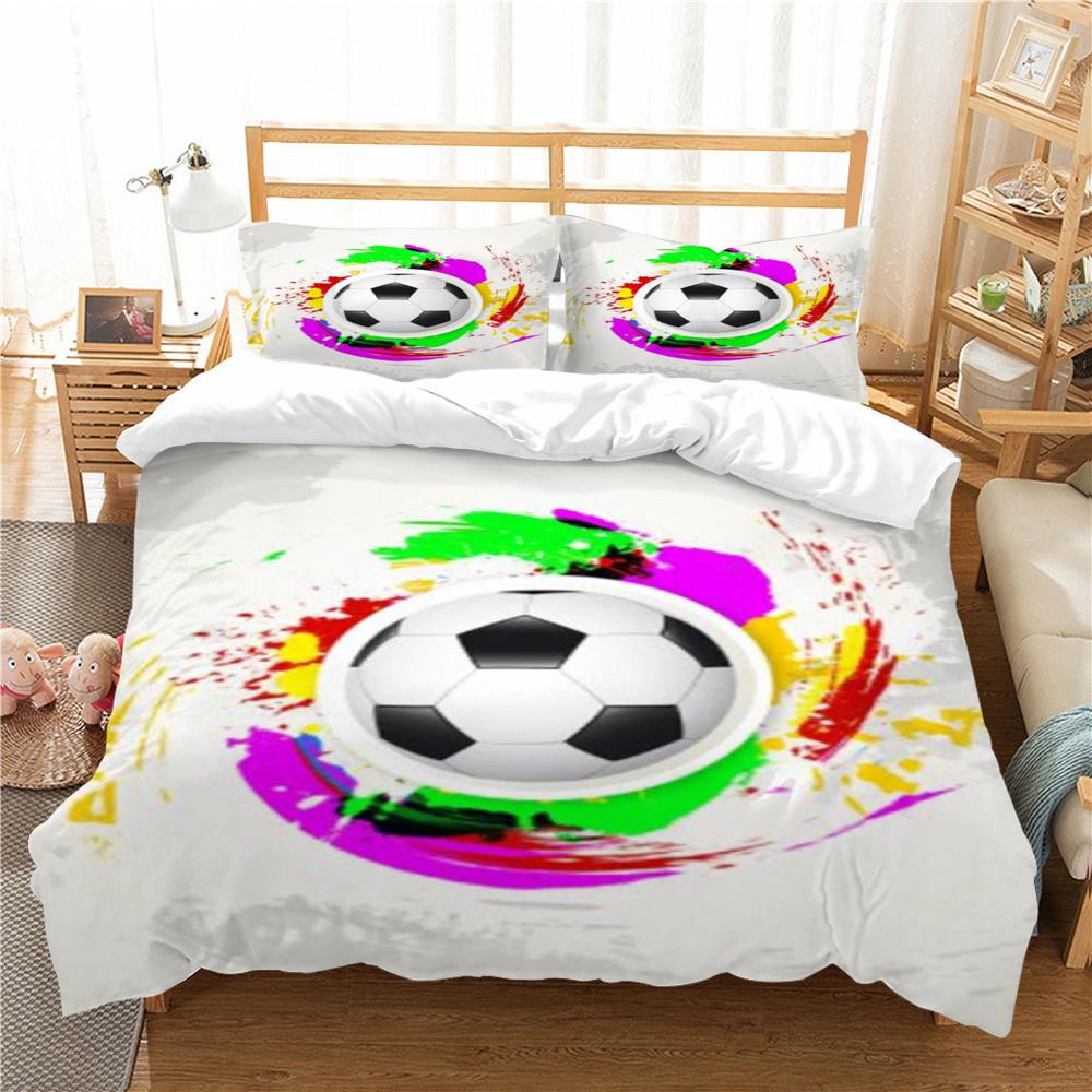 Football Bedding Cover Unique Design Home Bedspreads Polyester King Size Bedding Highly Duvet Cover Sets Soft Bed Sets