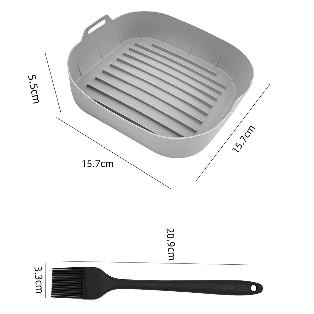 Air Fryer Silicone Pot Thick Reusable Silicone Basket Non-Stick Reusable Baking Accessory for Airfryers Accessories Air Fryer