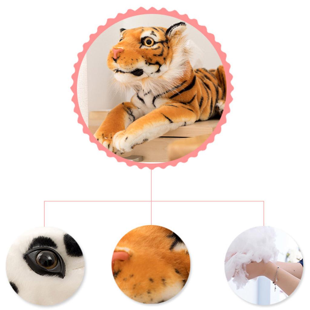 Realistic Tigering Tissue Box Cover PP Cotton Materials Storage Holder for Bathroom Home Car Office Decoration
