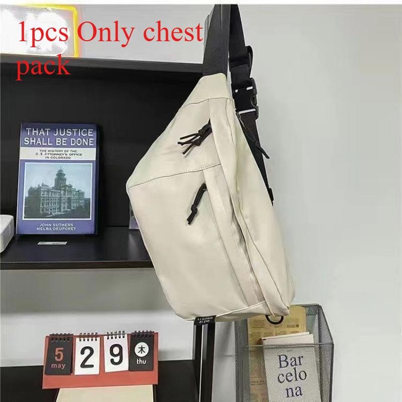 

1pcs Crossbody Bags for Men and Women Shoulder Chest Bags Nylon Sling Backpacks Suitable for Travel Gym and Daily Use бежевий