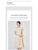 Elegant Spring Linen Dress - Women's Waist-Hugging, Refined Fashion
