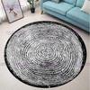 Farmhouse Rustic Tree Rings Rustic Area Rug Round Circle Carpet Livingroom Bedroom Floor Mats for Bathroom Modern Home Decor