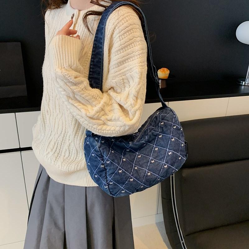 Rhomboid Shoulder Bag Women's Crossbody Bag Large Capacity Dumpling Bag