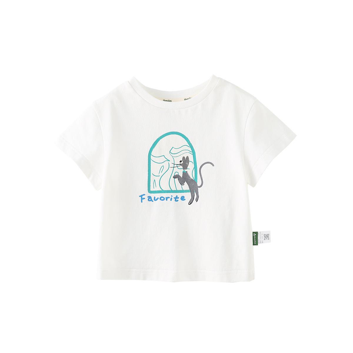 

Tongbei Kids 2024 Summer Korean Style Family T-Shirt - Simple Solid Color for Parent-Child Outfits 100cm