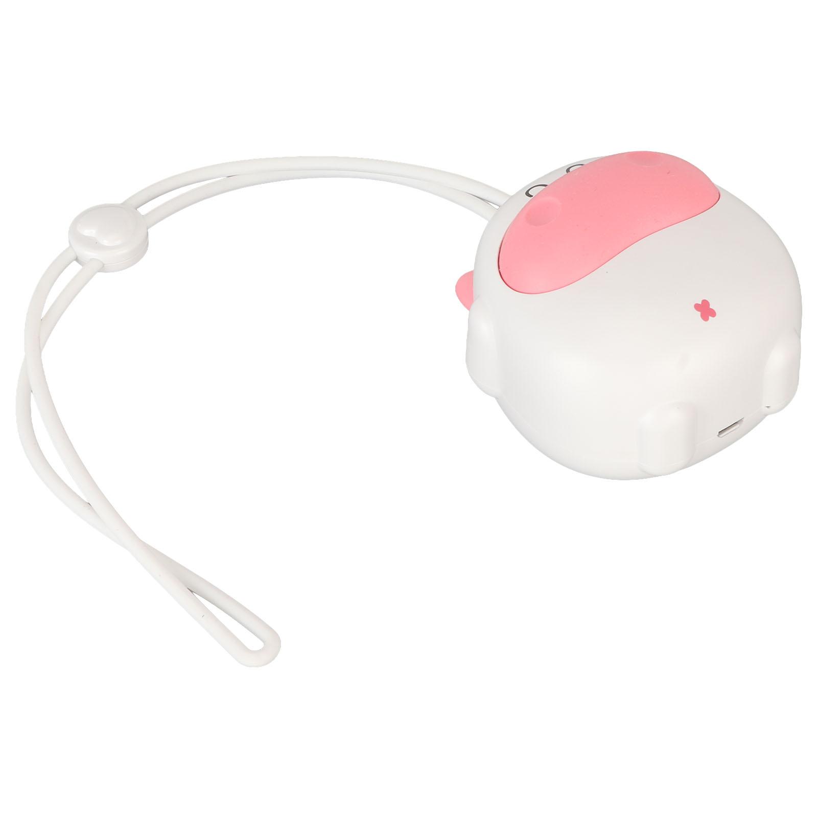 

Мини-вентилятор на шею с зарядкой от USB, 3 скорости, без лопастей, без помощи рук, портативный маленький вентилятор с мультяшным дизайном белый