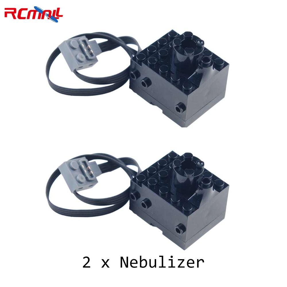 Klocki MOC Symulacja Rozpylacz Nebulizator Części Wydechowe Tor Kolejowy Silnik Odbiornik Kontrolera IR Seria Mould King Silnik