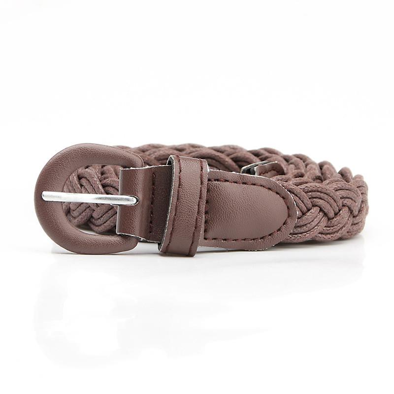 Retro Style Womens Wax Cord Waist Belt With Iron Buckle For Casual Dress And Shirt Accessories