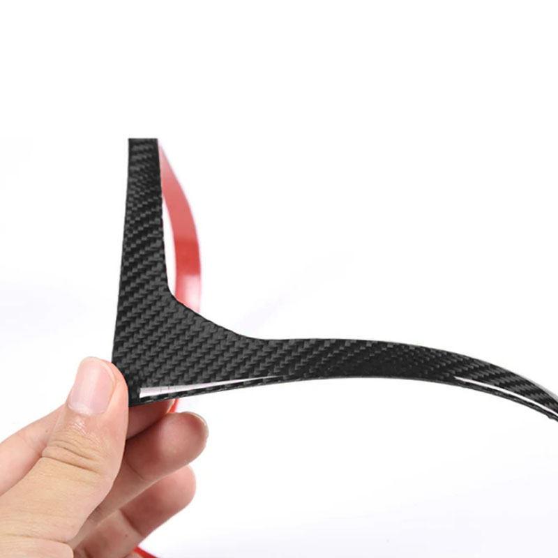 Car Interior Soft Carbon Fiber Accessories Central Gear Shift Panel Frame Trim Cover For BMW 8 Series M850i G15 G16 -