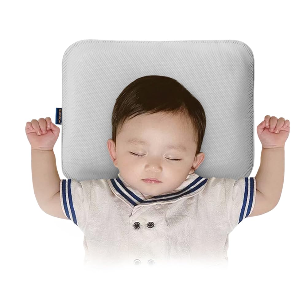 Gio Pillow, Mesh Pillow with 3D Hole Design, Children's Pillow for Naps, Breathable, Korean-Made, Washable, Hygienic, Durable, Includes Pillowcase