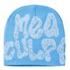Women's Winter Rhinestone Knit Jacquard Hat - Stylish Warm Outdoor Head Wrap