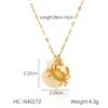 Ocean Seahorse Shell Pendant Necklace Minimalist Collarbone Chain Jewelry