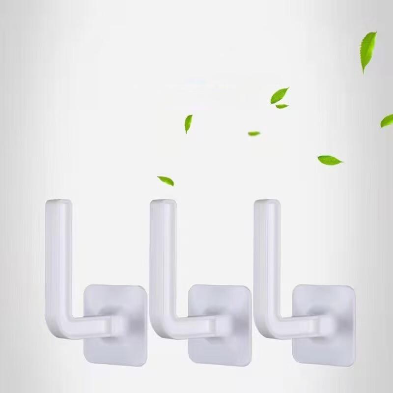 Multi-functional No-Drill L-Shaped Self-Adhesive Hooks (10-Pack)