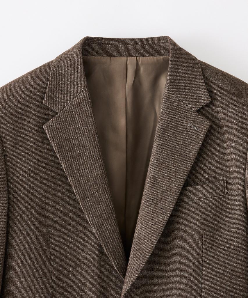 STCO Twill Brushed Blazer_Brown (Relaxed Fit)_Sejwd02Nsh