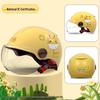 Certified Universal Half Helmet for Men & Women - Summer Sun Protection, All Seasons Motorcycle Use