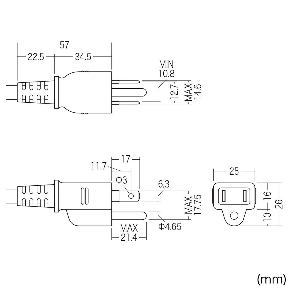 Sanwa Supply TAP-K6SP-3 Construction Site Lightning Guard Tap, 3-Pin, 6 Outlets