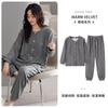 German Velvet Pajamas Women'S Autumn And Winter Thickened Warm Long-Sleeved Winter Thin Velvet High-End Loungewear Set