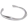Yhpup Opening 316 Stainless Steel Wrist Bracelet Bangle Gold Color Minimalist Texture Statement Brand Jewelry for Women Party