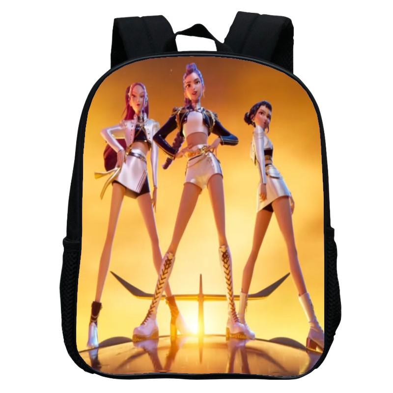 Printed Witch Hunters Huntrix Kpop Kindergarten Bag, Cartoon 12-inch Backpack Lightweight