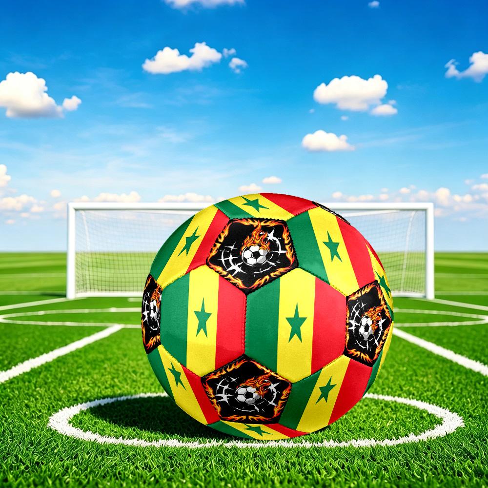 1 pz Pallone da Calcio Tema Sportivo Senegal Taglia 5 Professionale Partita Allenamento Calcio Sportivo Indoor & Outdoor Leggero Durevole c6616