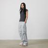 New MLB SS24 New York Yankees Cargo Pants Women's Light Gray 3FWPB0143-50GRL
