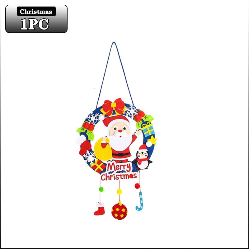 

1-10pcs Luminous Christmas Garland Pendant DIY Ornaments Kit for Kids Kindergarten Home Classroom Christmas Party Decoration
