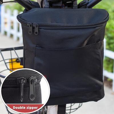 Large Capacity Oxford Cloth Handlebar Bag Removable Storage Bag Suitable for Motorcycles and Electric Vehicles