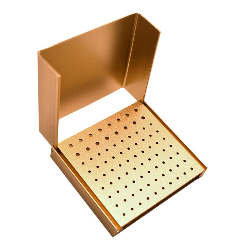 86 Holes Burs Holder with Open Flip Cover Reusable Necessary Tool Portable Professional Supplies Opening Box Case Burs Block