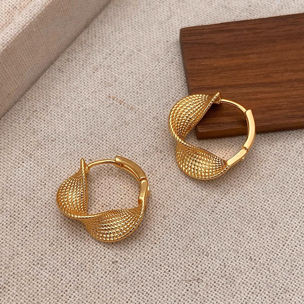 

Уникальные серьги с плиссированным завитком - Стильный, нишевый дизайн для универсальной холодной моды