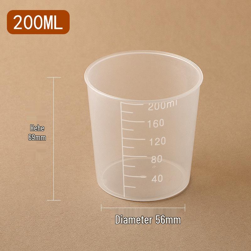 Thickened Plastic Graduated Measuring Cup for Kitchen and Lab Use