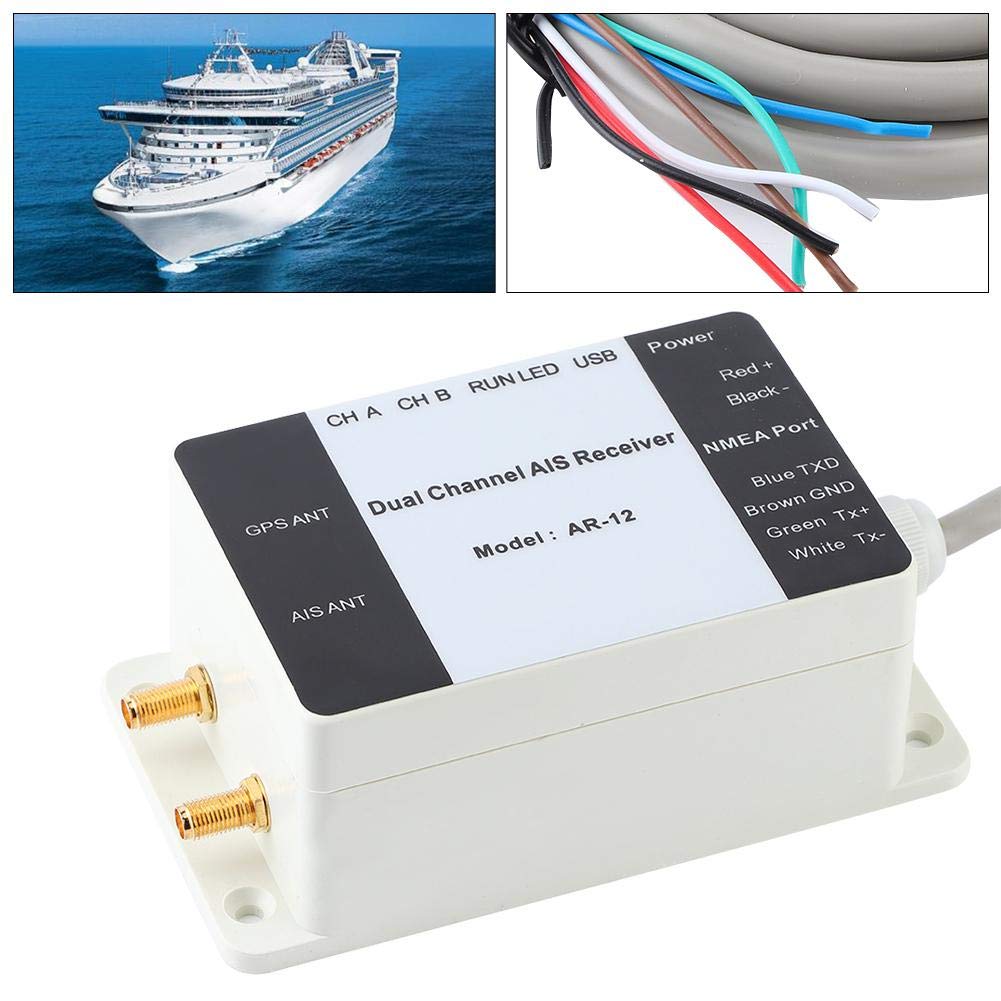 Receptor GPS AIS Marin, Receptor AIS USB pentru Barcă cu Canal Dual, Receptor AIS NMEA Integrat