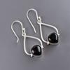 Black Tourmaline Gemstone 925 Sterling Silve Trendy Jewelry Earrings For Wife EE-33-26