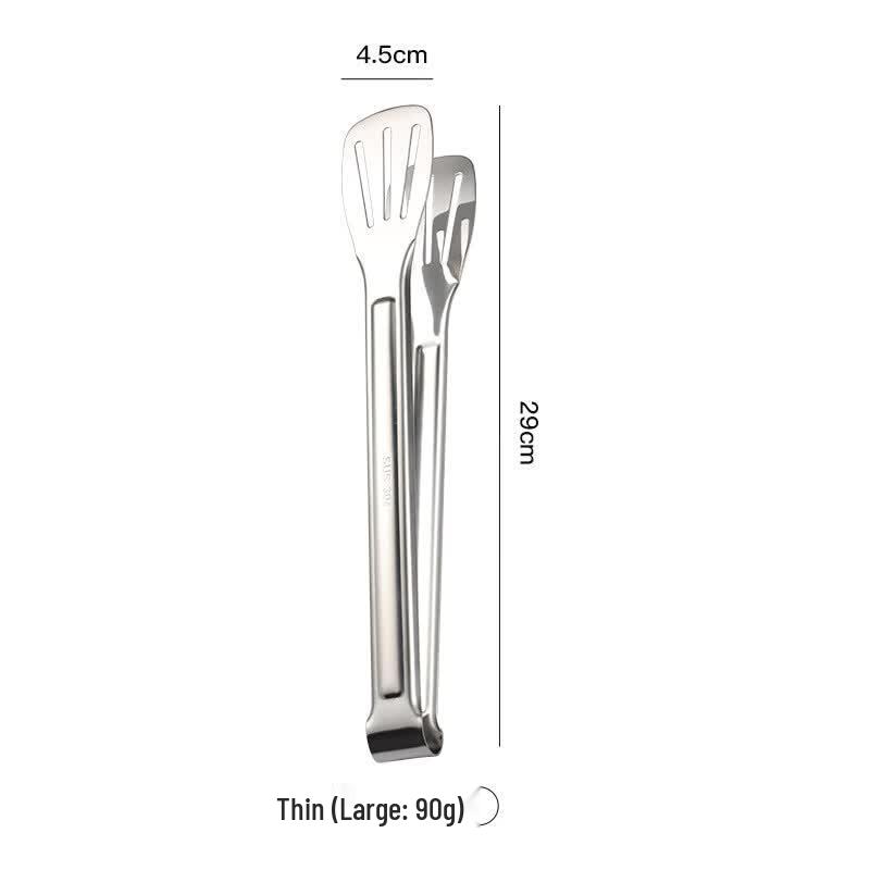 Qianxing 304 Stainless Steel 12-inch Thin Food Tongs