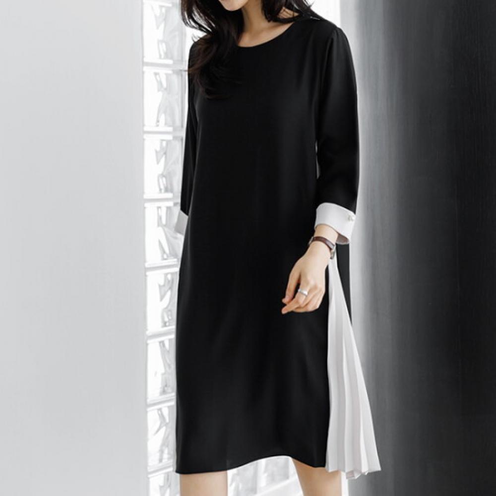 Dedra Women Musit Pleats Dress The Black Opc5006