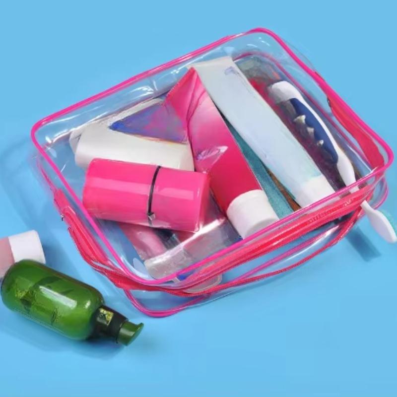 Marken-Design Transparente Make-up-Tasche Verdickte PVC-Kosmetiktasche Wasserdicht Reise-Tragbare Toilettenartikel-Tasche Set