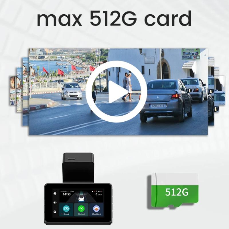 4G LTE 2K Dual Dash Cam, WiFi, GPS, Remote Monitor, Front and Rear, Night Vision