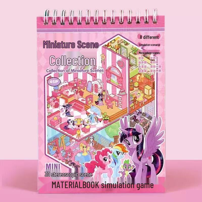 

3D Miniature Scene Sticker Book: DIY Die-Cut Educational Toy for Kids