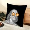 Design B-Bitcoin Cushion Cover Soft Short Plush Pillow Cover Smooth Cozy Texture Aesthetic Cushion Case Home Decor