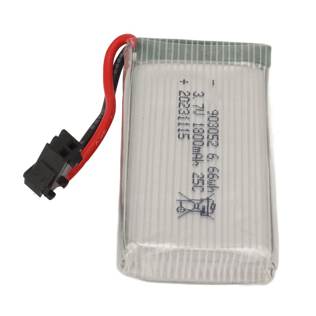 3.7V 1800mAh Battery With SM Black Plug 903052 Lipo 25C Overcharge Short Circuit Protection RC Airplane Battery For X5SW