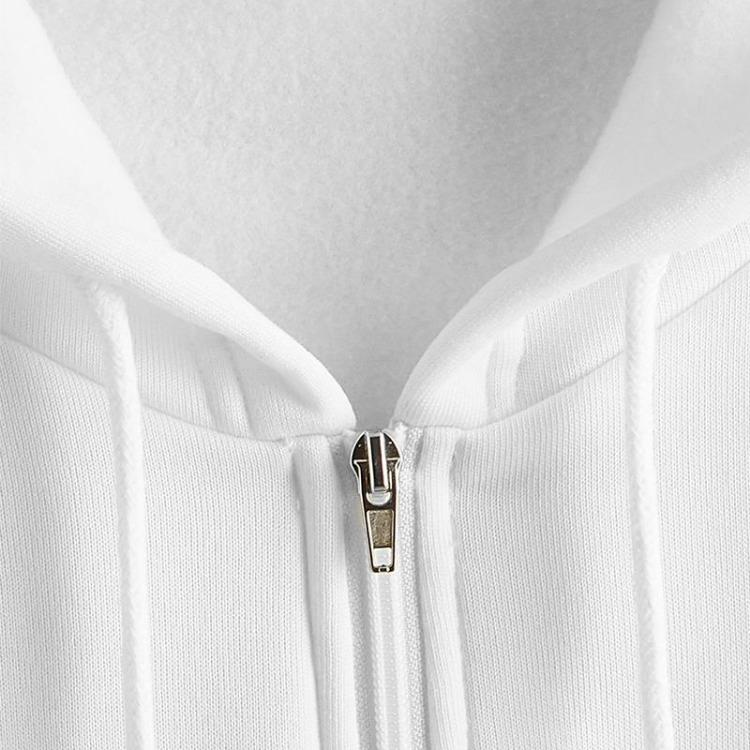Casual Women's Loose Solid Color Fleece Zipper Jacket Long Sleeve Sweatshirt Top