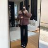Autumn Winter Thicken Warm Parka Women Casual Sweety Solid Color Big Pocket Loose Jackets Outwear