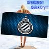 Club Brugge Print Beach Towel, Large Soft Quick Dry Towel for Beach Camping Swimming