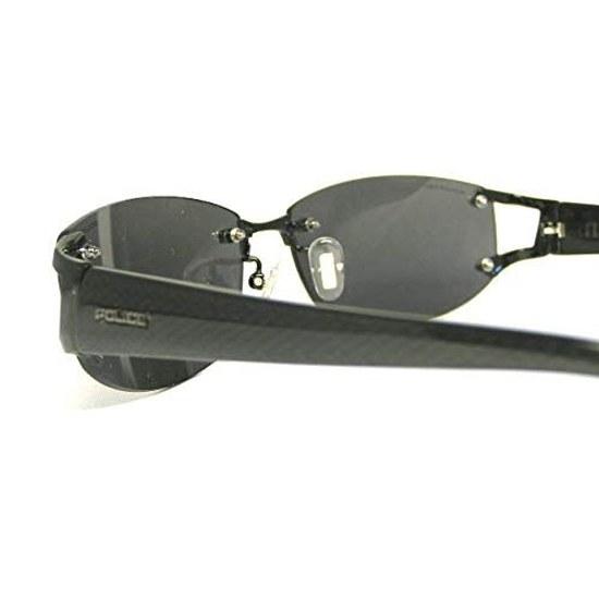 Domestic Genuine Product. Police Polarized Sunglasses Men SPLC60J 530P 59 Case UV Cut Rimless Two-point Japan Model 2021 Oval Titanium Combination