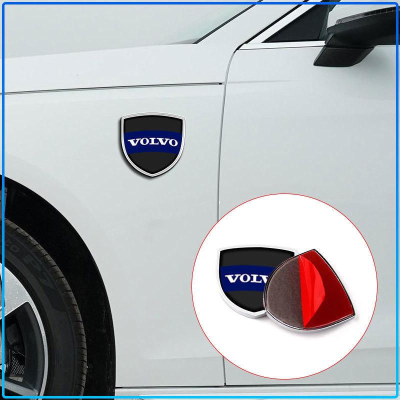 Car Metal Sticker Custom Shield Car Rear Trunk Shield Emblem Badge Sticker For Volvo XC60 XC90 S60 S80 S40 V40 V60 V70 V50 XC70