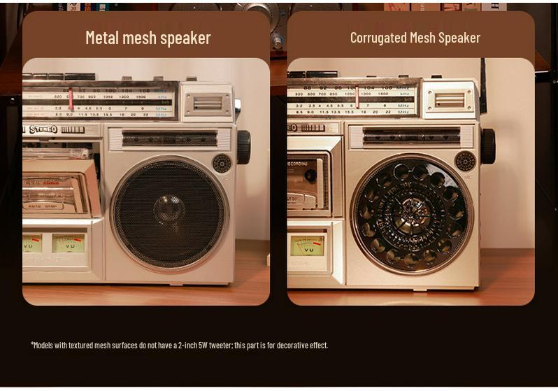 Retro 80s Cassette Player & Bluetooth Speaker with Subwoofer