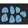 201Cts. Natural Larimar Pectolite Fancy Cabochon Loose Gemstone 07 Pcs Lot C-839
