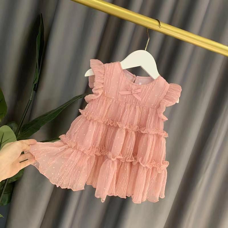Adorable Infant Girls Fluffy Puffy Princess Tutu Dress Toddler Little Girls Sweet Birthday Party Photo Shoot Casual Elegant Puffy Dress