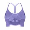Stylish Cross-Back Yoga Sports Vest with Soft Straps for Fitness and Outdoor Running