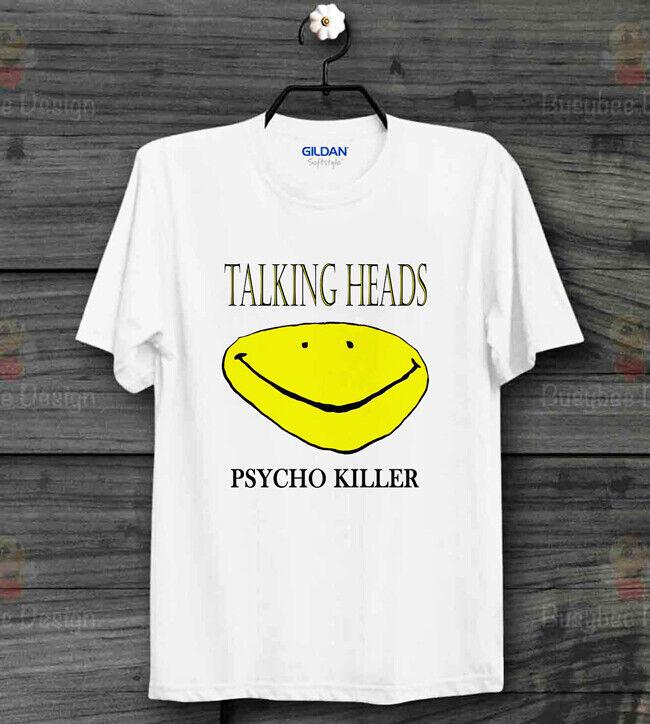 

Psycho Killer Talking Heads Ретро Смешная Крутая Унисекс Винтажная Футболка B598 S